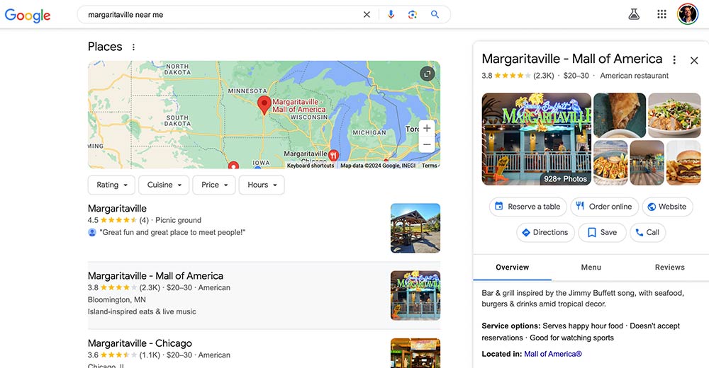 Margaritaville Near Me.
